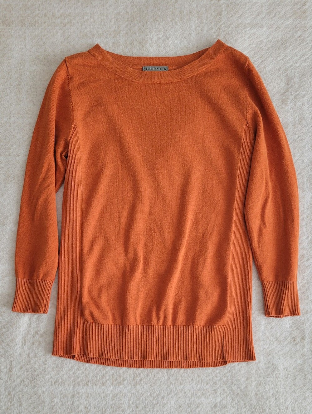 Joseph A. Orange Fine Knit Sweater